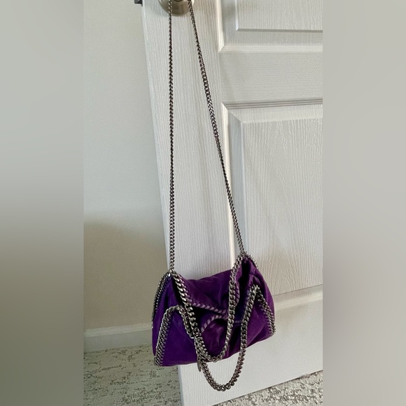 ❌SOLD❌ Stella McCartney Purple Chain-Trimmed Women's Bag EUC - Picture 4 of 9